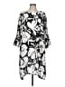 bryn WALKER Print Black Gray Casual Dress Size L - photo 1