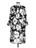 bryn WALKER Print Black Gray Casual Dress Size L - photo 2