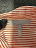 Hinson Wu Stripes Orange 3/4 Sleeve Button-Down Shirt Size 14 - photo 7