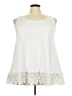 Unbranded 100% Polyester Ivory Sleeveless Blouse Size 4X - photo 1