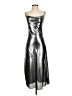 ALLSAINTS 100% Polyester Metallic Silver Cocktail Dress Size 0 - photo 1