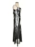 ALLSAINTS 100% Polyester Metallic Silver Cocktail Dress Size 0 - photo 4