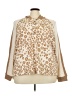 Cato Animal Print Ivory Windbreaker Size 5X (estimated) - photo 1