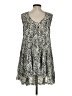 Ecote 100% Rayon Paisley Gray Casual Dress Size S - photo 2
