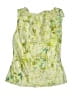 St. John Collection 100% Silk Green Sleeveless Silk Top Size P (petite) - photo 1