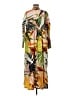 Conditions Apply 100% Viscose Yellow Orange Kimono One size - photo 2