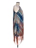 MSK 100% Polyester Graphic Blue Cocktail Dress Size 10 - photo 4