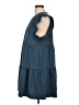 Unbranded Solid Blue Casual Dress Size XL - photo 5