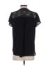 Meraki 100% Polyester Black Short Sleeve Top Size M - photo 2