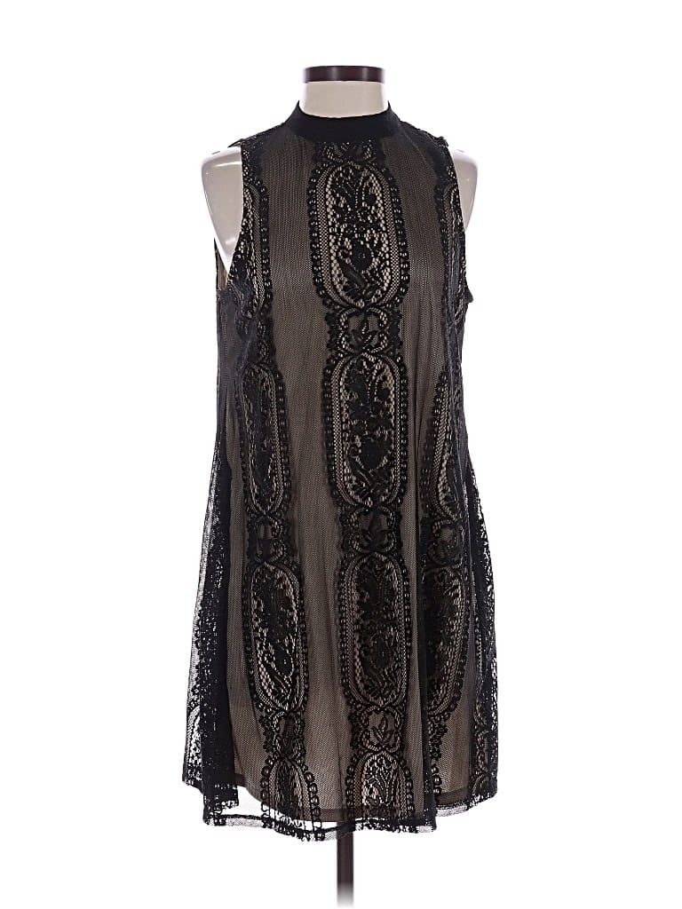 Pre-owned Love, Fire Cocktail Dress In Black