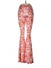 Shein Floral Pink Casual Pants Size Med Petite - photo 2