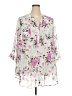 Torrid 100% Polyester Pink 3/4 Sleeve Blouse Size 4X Plus (4) - photo 1