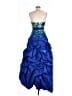 Jovani Blue Cocktail Dress Size 10 - photo 2