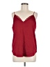 Express 100% Polyester Burgundy Sleeveless Blouse Size M - photo 1