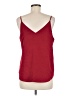 Express 100% Polyester Burgundy Sleeveless Blouse Size M - photo 2