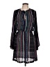 Parker Chevron-herringbone Graphic Stripes Black Casual Dress Size L - photo 1