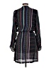 Parker Chevron-herringbone Graphic Stripes Black Casual Dress Size L - photo 2