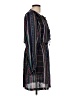Parker Chevron-herringbone Graphic Stripes Black Casual Dress Size L - photo 4