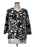 New Directions Black 3/4 Sleeve Blouse Size XL - photo 1