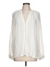 Old Navy 100% Rayon Ivory Long Sleeve Blouse Size L - photo 1