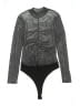 ASOS Design Metallic Silver Bodysuit Size 14 - photo 1