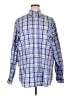 PETER MILLAR 100% Cotton Plaid Blue Long Sleeve Button-Down Shirt Size XL - photo 1