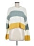 Sincerely Jules Color Block Yellow Pullover Sweater Size M - photo 1