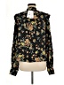 Aligne 100% Viscose Floral Black Long Sleeve Blouse Size UK 12 / US 8 - photo 2
