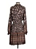 Current Air 100% Polyester Paisley Brown Casual Dress Size XS - photo 2