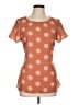 ModCloth 100% Polyester Orange Short Sleeve Blouse Size L - photo 1
