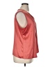 Doncaster Collection Orange Sleeveless Silk Top Size 16 - photo 4