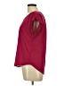 Pink Rose Burgundy Short Sleeve Blouse Size L - photo 5