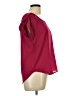 Pink Rose Burgundy Short Sleeve Blouse Size L - photo 4
