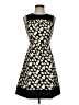 Leifnotes 100% Cotton Graphic Black Cocktail Dress Size 0 - photo 1