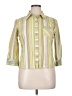 edward Stripes Yellow 3/4 Sleeve Button-Down Shirt Size XL - photo 1