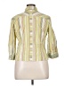 edward Stripes Yellow 3/4 Sleeve Button-Down Shirt Size XL - photo 2
