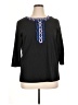 Bob Mackie Black 3/4 Sleeve Top Size XL - photo 1