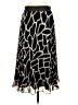 DKNY 100% Polyester Animal Print Black Casual Skirt Size S - photo 2