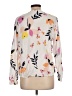 A New Day Floral Ivory Long Sleeve Blouse Size L - photo 2