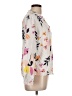 A New Day Floral Ivory Long Sleeve Blouse Size L - photo 4