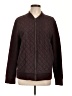 Perry Ellis 100% Nylon Argyle Burgundy Jacket Size L - photo 1