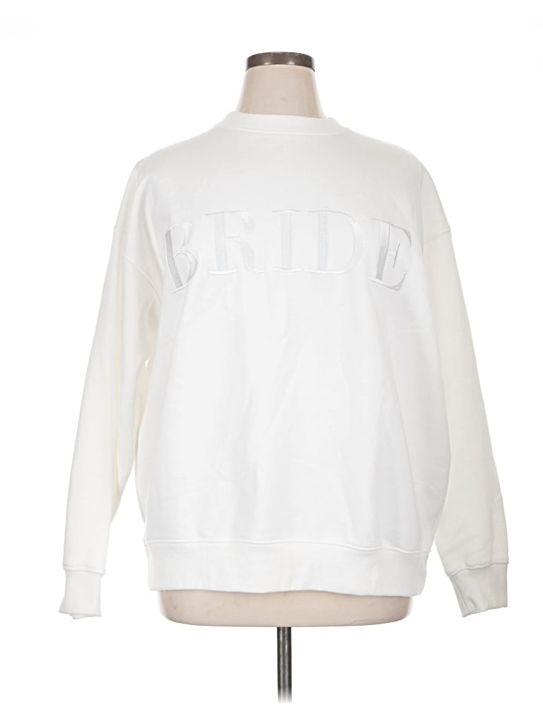 Pre-owned Six Stories Sweatshirt In White