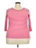 Talbots Pink 3/4 Sleeve Top Size 2X - photo 1
