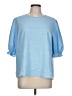 Ted Baker London Blue Short Sleeve Blouse Size L - photo 1