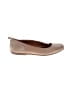 Lucky Brand 100% Leather Solid Tan Flats Size 7 - photo 1