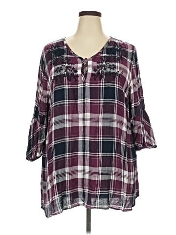 Catherines 3/4 Sleeve Blouse (view 1)