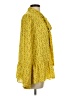 Ann Taylor LOFT 100% Polyester Floral Yellow Long Sleeve Blouse Size L - photo 4