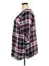 Catherines 100% Rayon Plaid Multi Color Purple 3/4 Sleeve Blouse Size 2X - photo 5