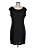 Nine West Solid Black Casual Dress Size L - photo 1