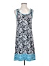 Max Studio Paisley Blue Casual Dress Size S - photo 1